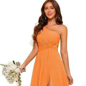 Raseal Orange Chiffon Prom or Bridesmaid Dress - NWT
